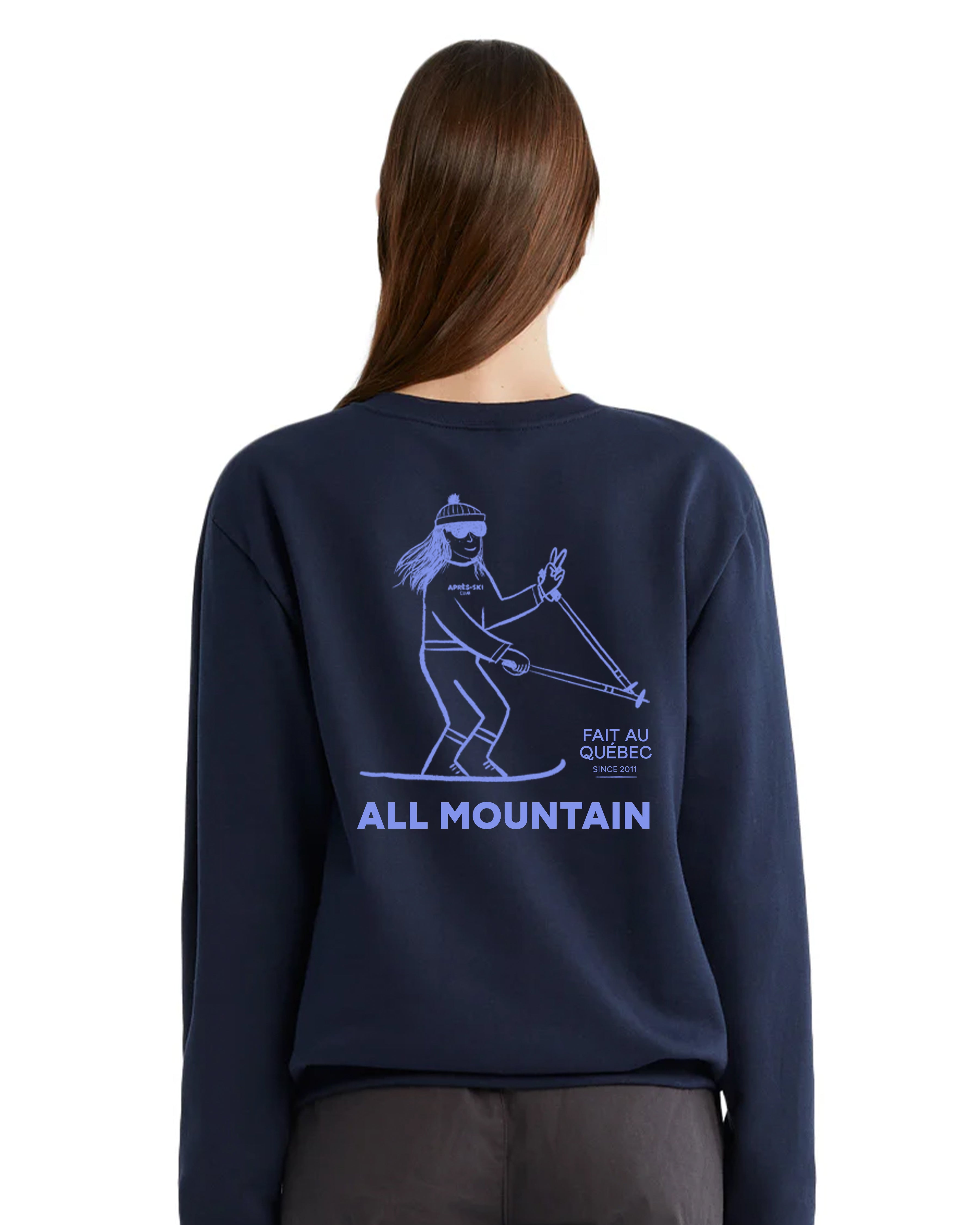 Crewneck Raccoon - Navy Blue Skier